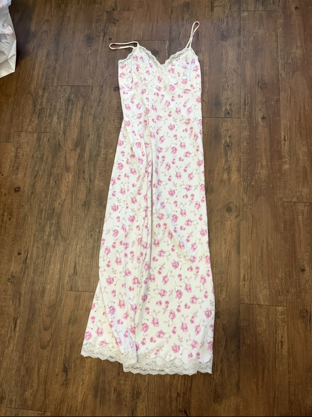 LoveShackFancy Pink Floral Slip Dress - Picture 4 of 5